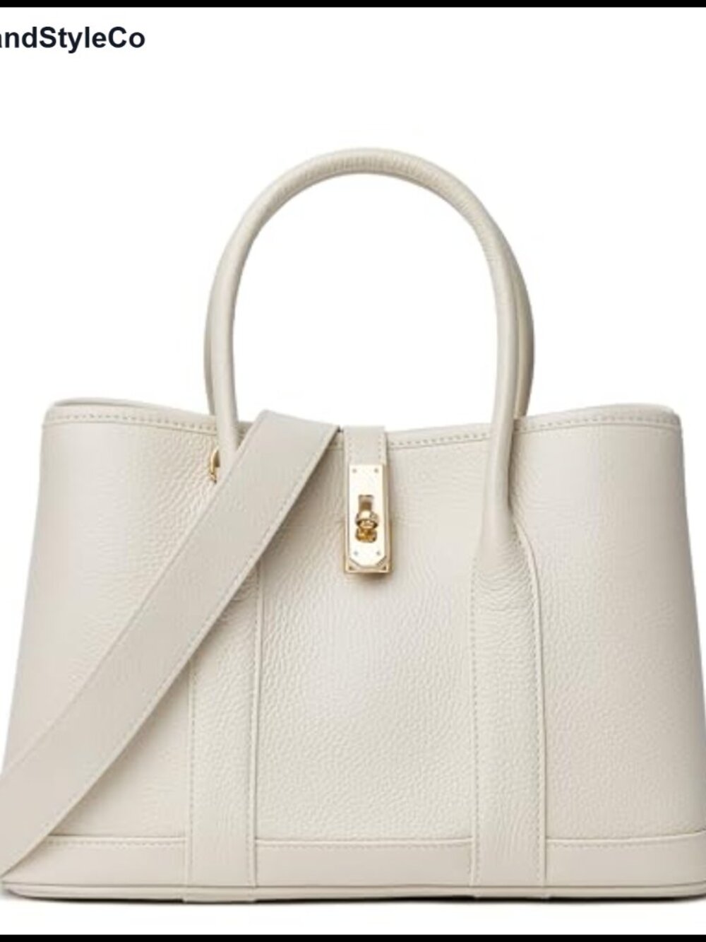 Full Grain Cowhide Pebble Leather Satchel Purse Top Handle Tote Handbag